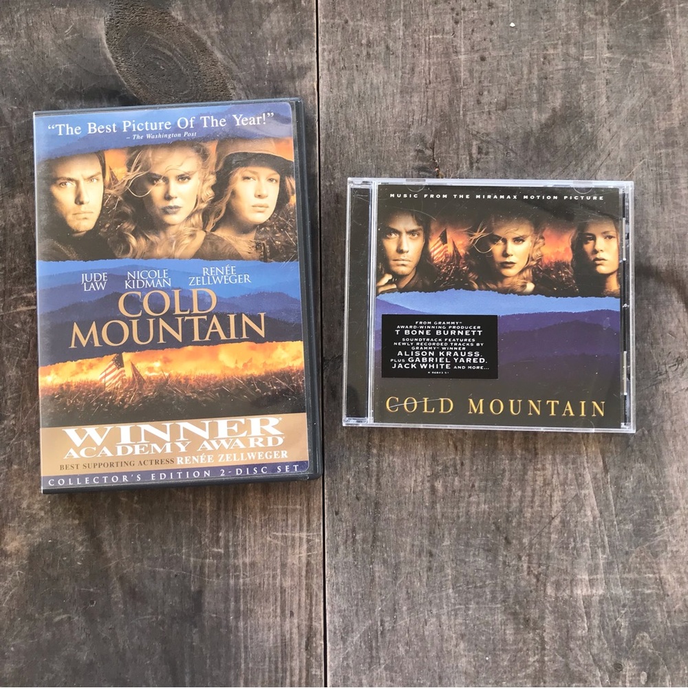 Cold Mountain DVD Jude Law, Nicole Kidman + Soundtrack CD Bundle